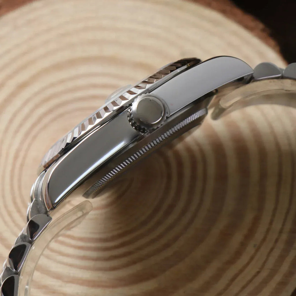 Seiko Mod Datejust arabic bleu foncé ÆLL Atelier